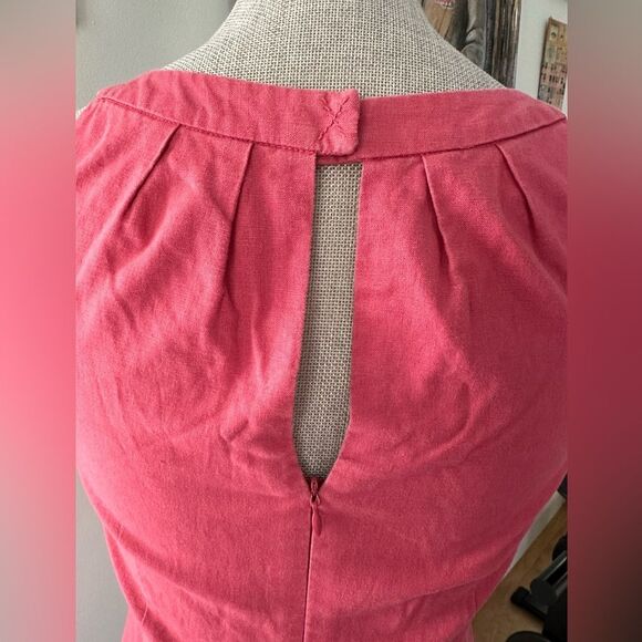 Vintage Ann Taylor Loft Petites Red Sleeveless Halter A-Line Dress size 0P - Picture 8 of 12